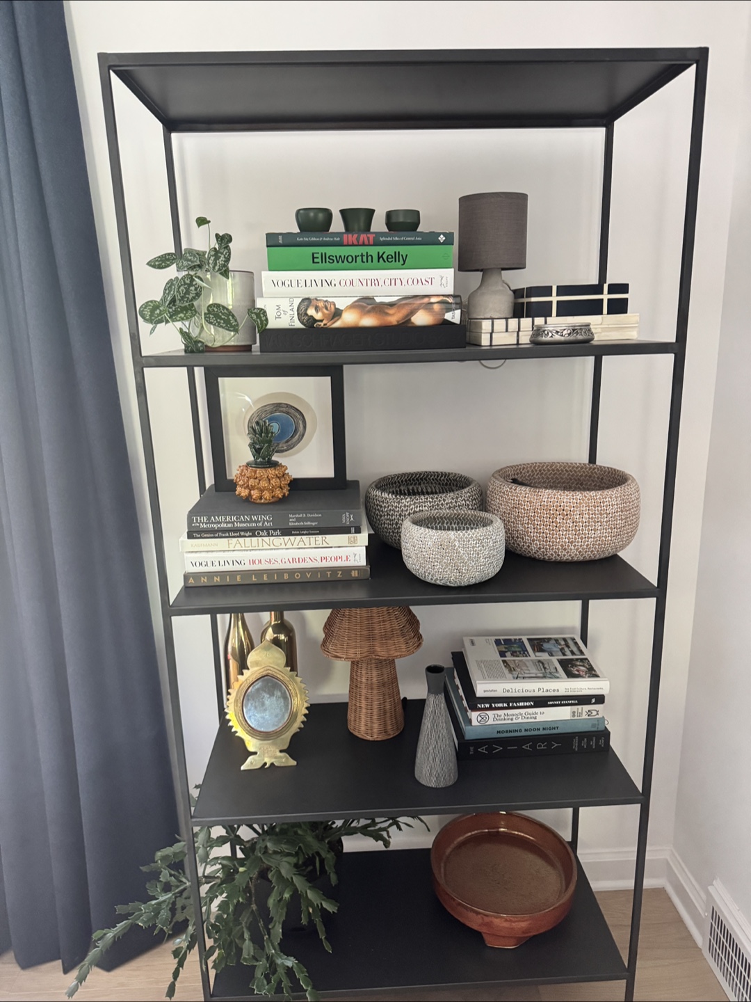 Room and Board Black Metal 4-Tier Shelving Unit - photo 2