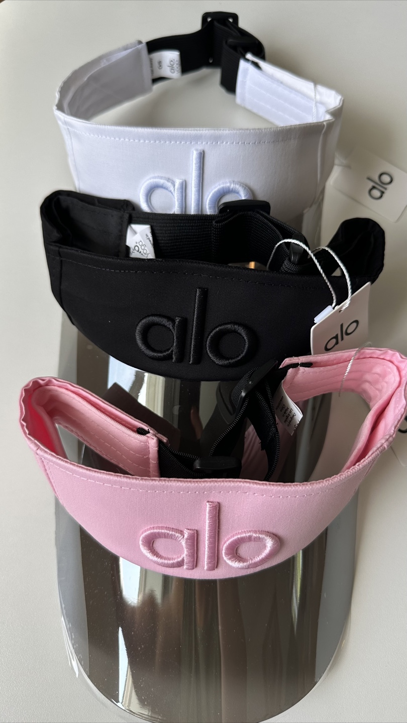 Alo Yoga Visors - Black, Pink and white is available