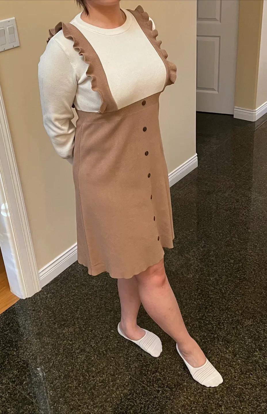 Women's Two-Tone Jumper Dress image indicator(2)