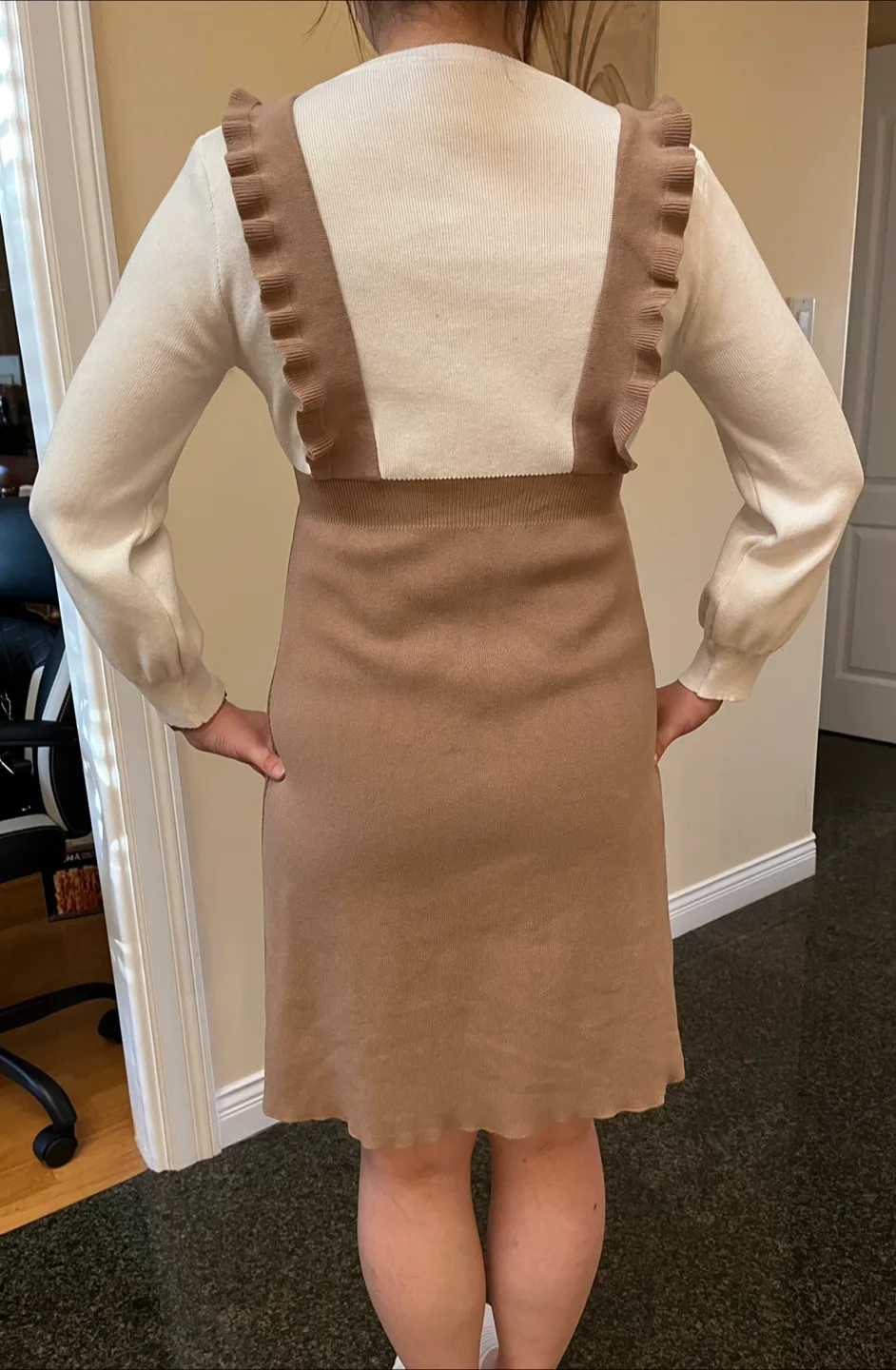 Women's Two-Tone Jumper Dress image indicator(3)