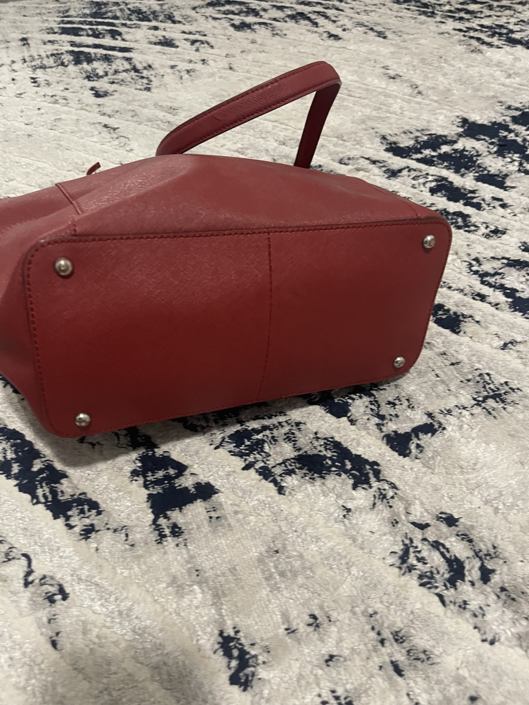 Calvin Klein Red Leather Tote Bag - photo 3