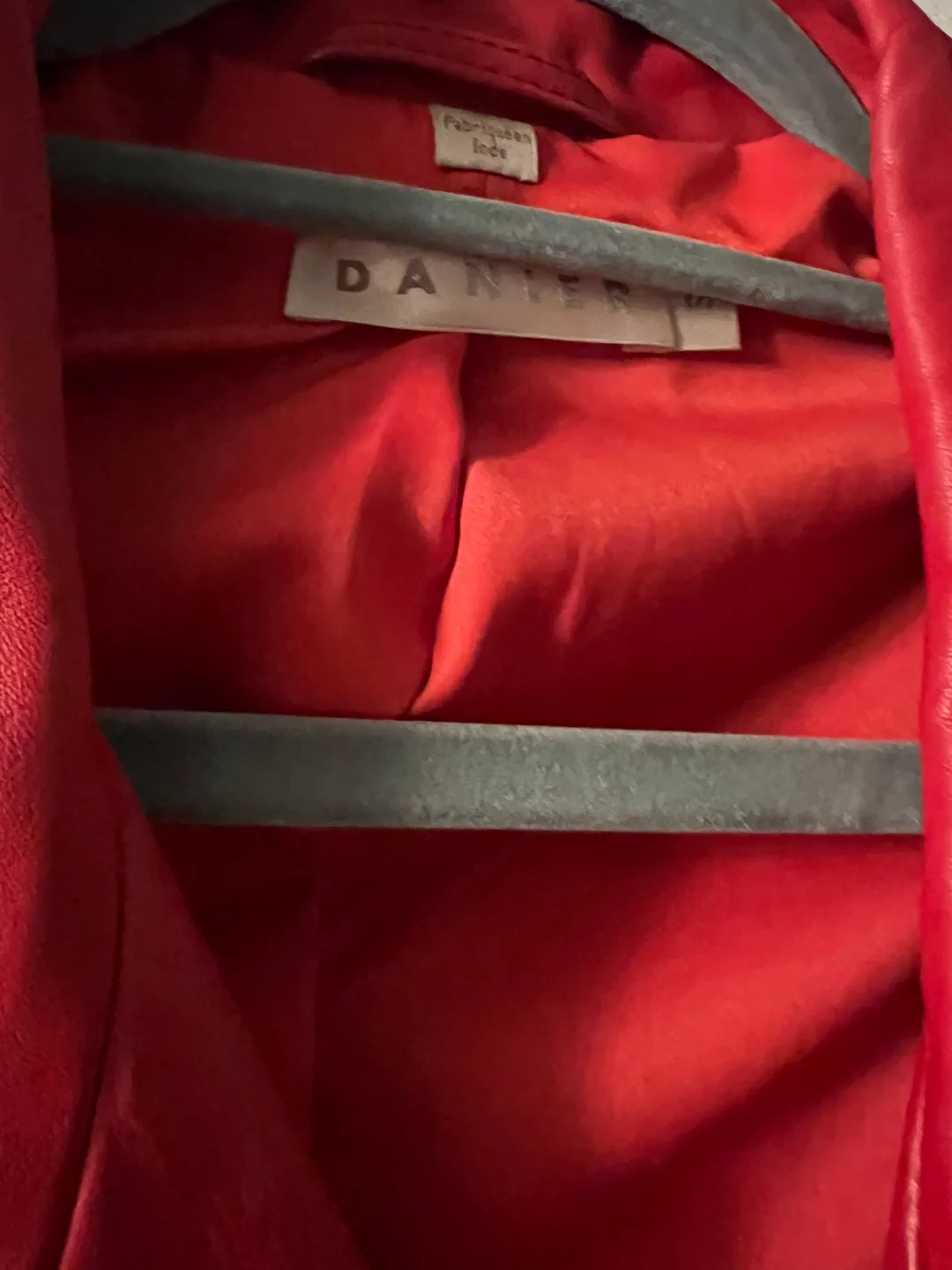 Danier leather Jacket new edition gorgeous red image indicator(3)