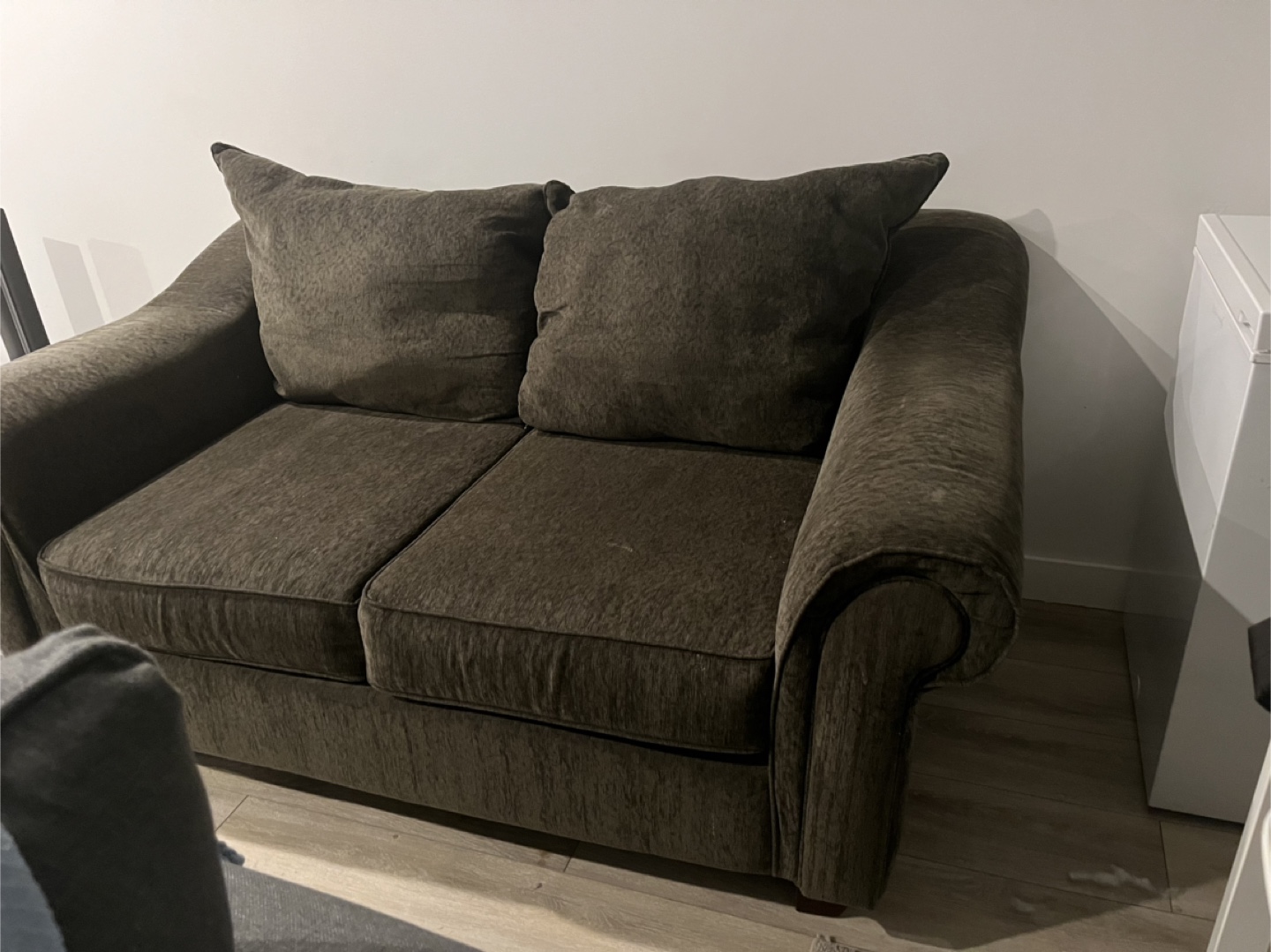 Dark Brown Loveseat