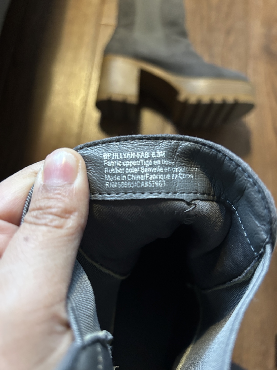 Grey Suede Platform Ankle Boots - photo 3