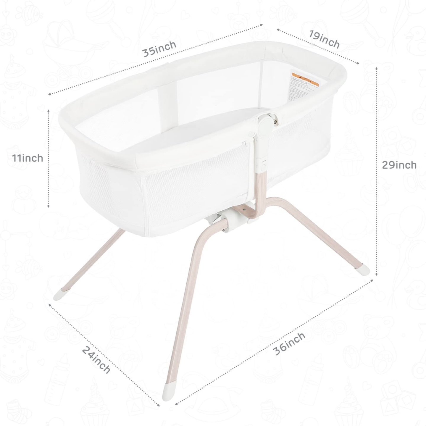 エボリBB Amazon.com: ANGELBLISS 3 in 1 Baby Bassinet, Rocking