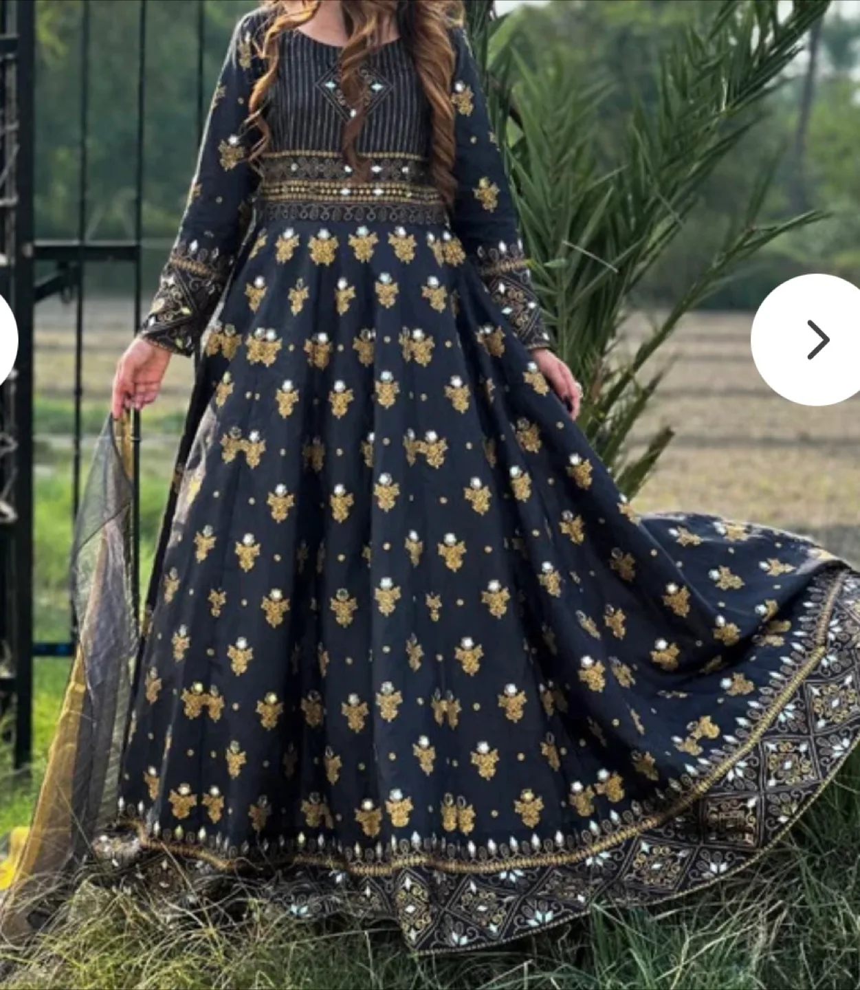 Gorgeous Embroidered Maxi Dress with Dupatta image indicator(2)