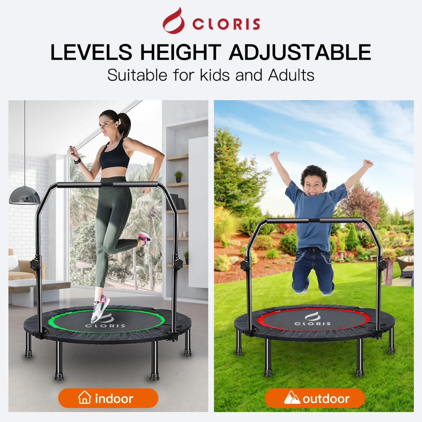 CLORIS Foldable Portable Trampoline, 40 inch image indicator(3)