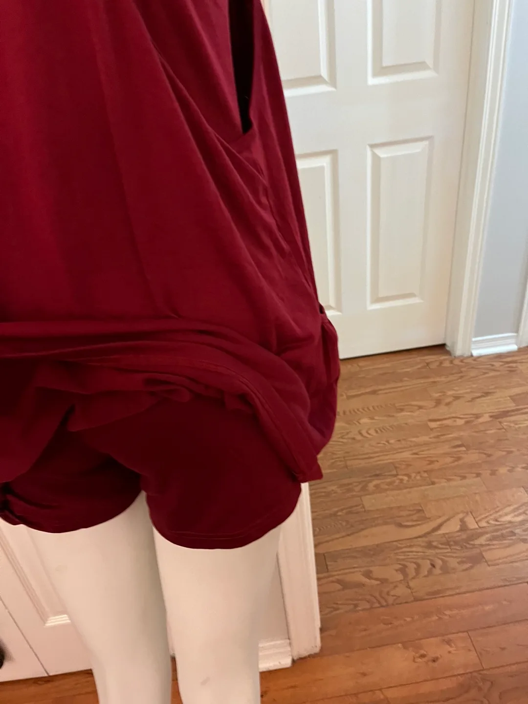 Burgundy Cami and Shorts one piece small image indicator(2)