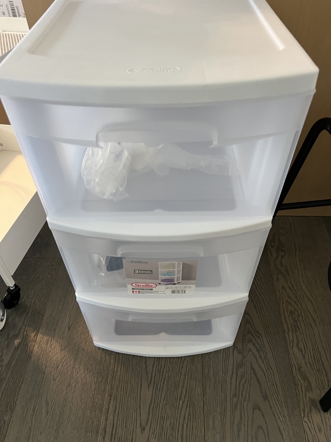 Sterilite 3-Drawer Plastic Storage Unit