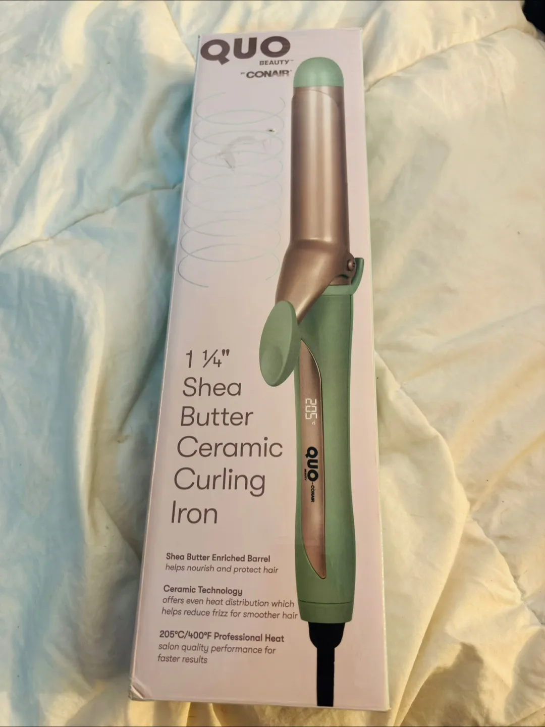 Quo Beauty Conair 1 1/4" Shea Butter Ceramic Curling Iron thumbnail