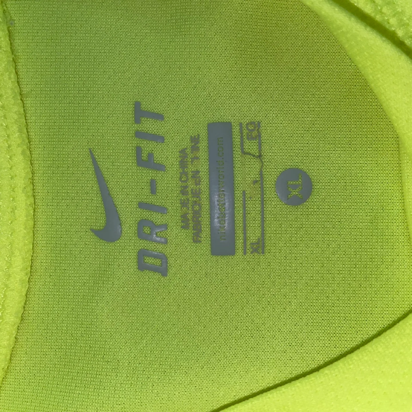 Nike Dri-FIT Youth Size M Lime Green T-Shirt image indicator(4)