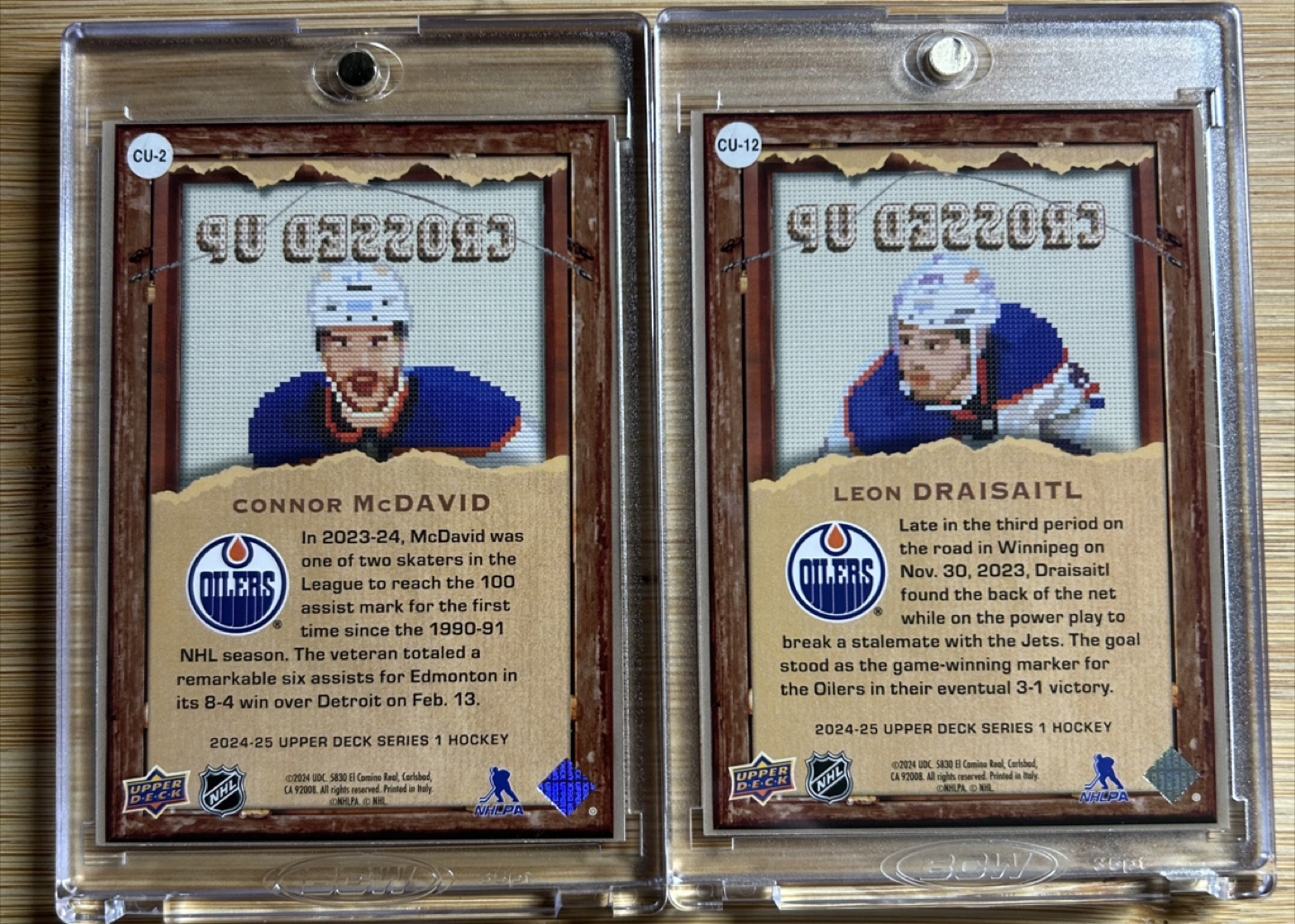 McDavid & Draisaitl Upper Deck Crossed Up - photo 2