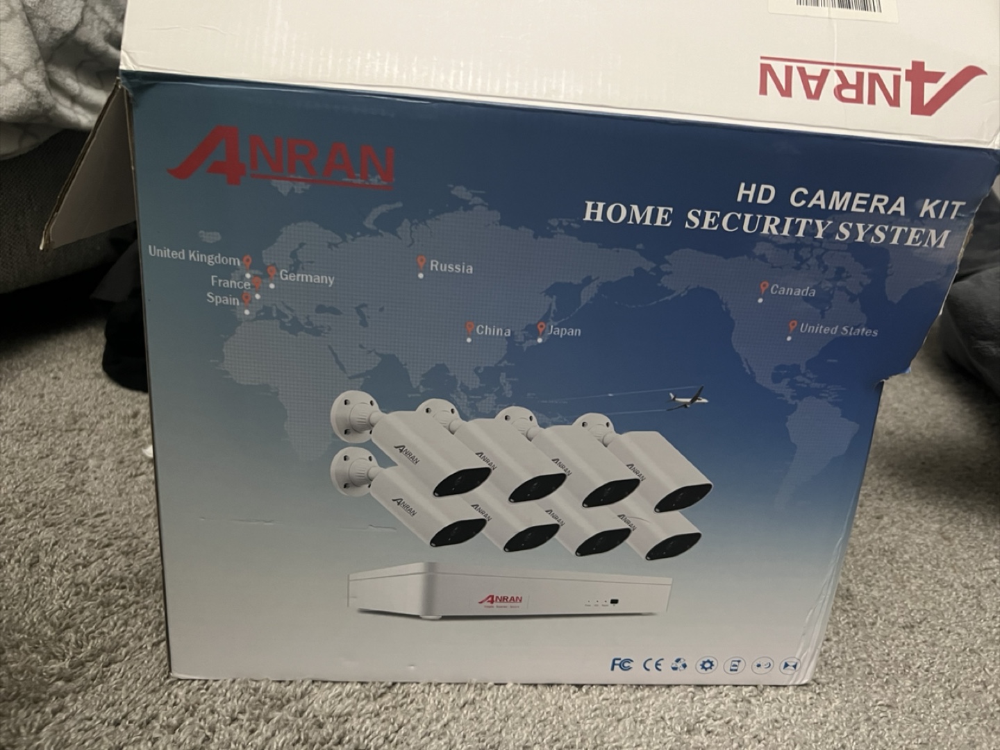ANRAN 8-Channel HD Home Security Camera System