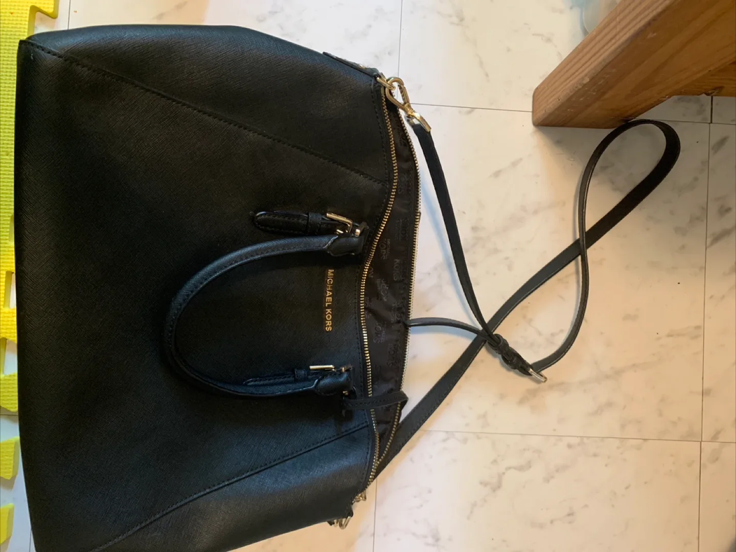 Michael Kors Ciara Large Saffiano Leather Satchel image indicator(4)