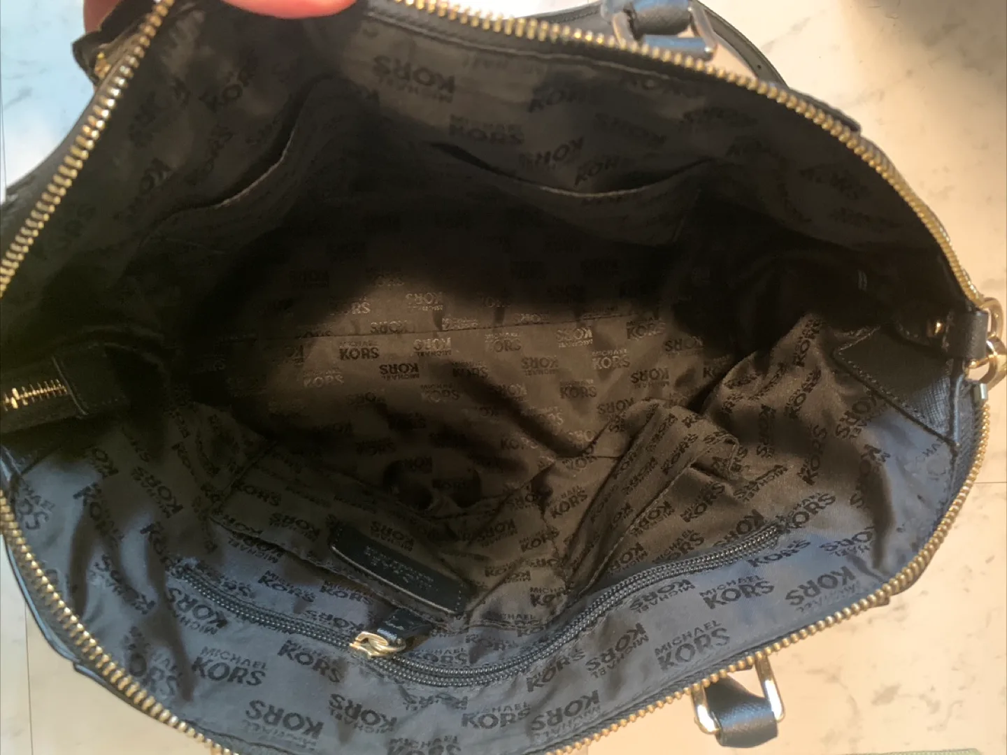 Michael Kors Ciara Large Saffiano Leather Satchel image indicator(2)