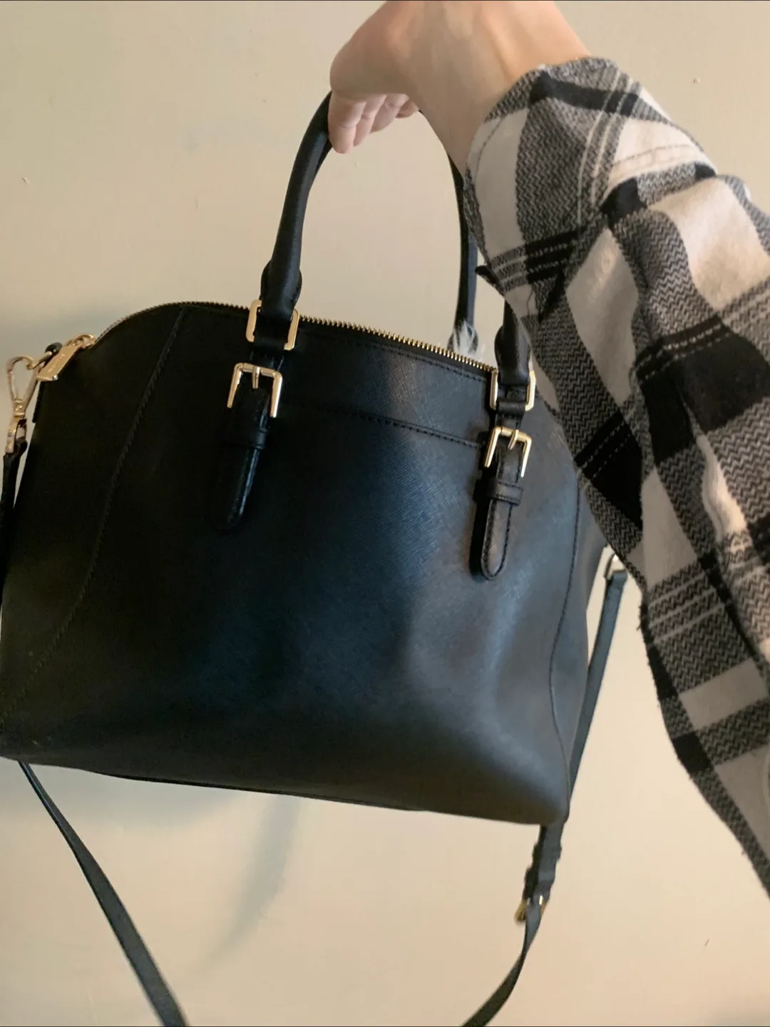 Michael Kors Ciara Large Saffiano Leather Satchel image indicator(7)