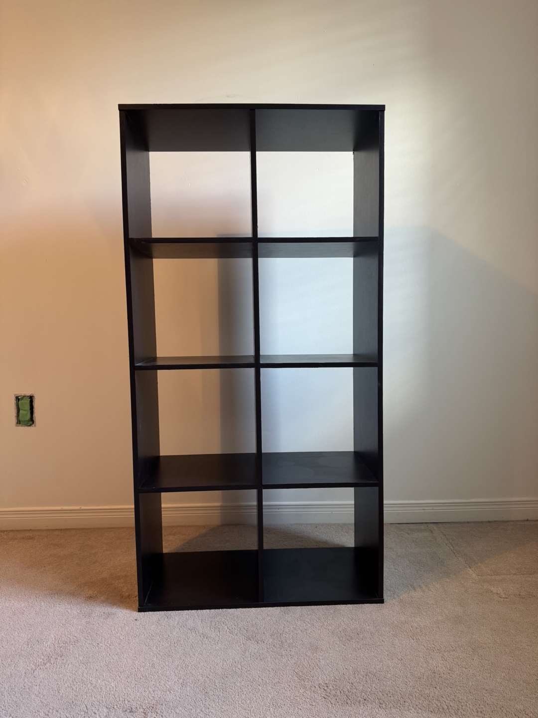 Black Eight Cube Storage Shelf