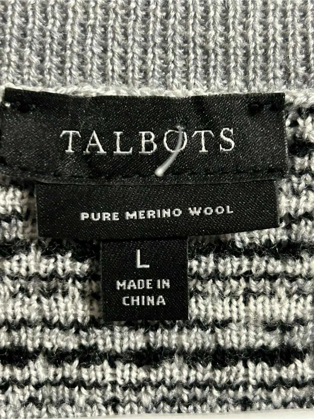 Talbots Mini Plaid Merino Wool Cardigan - Size L image indicator(5)