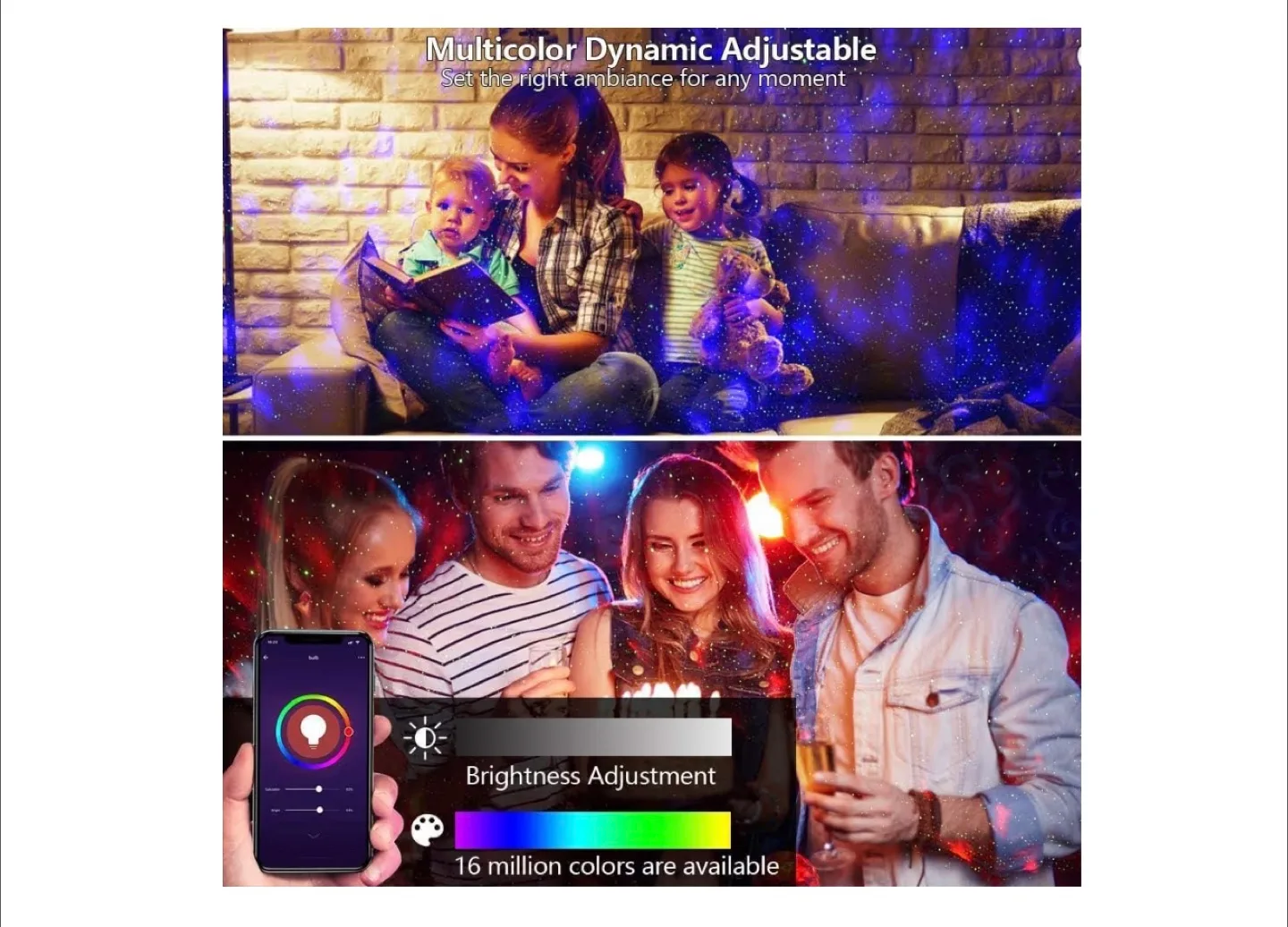 Smart Night Light Projector with Remote & App Control image indicator(2)