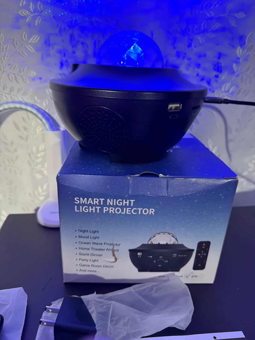 Smart Night Light Projector with Remote & App Control image indicator(6)
