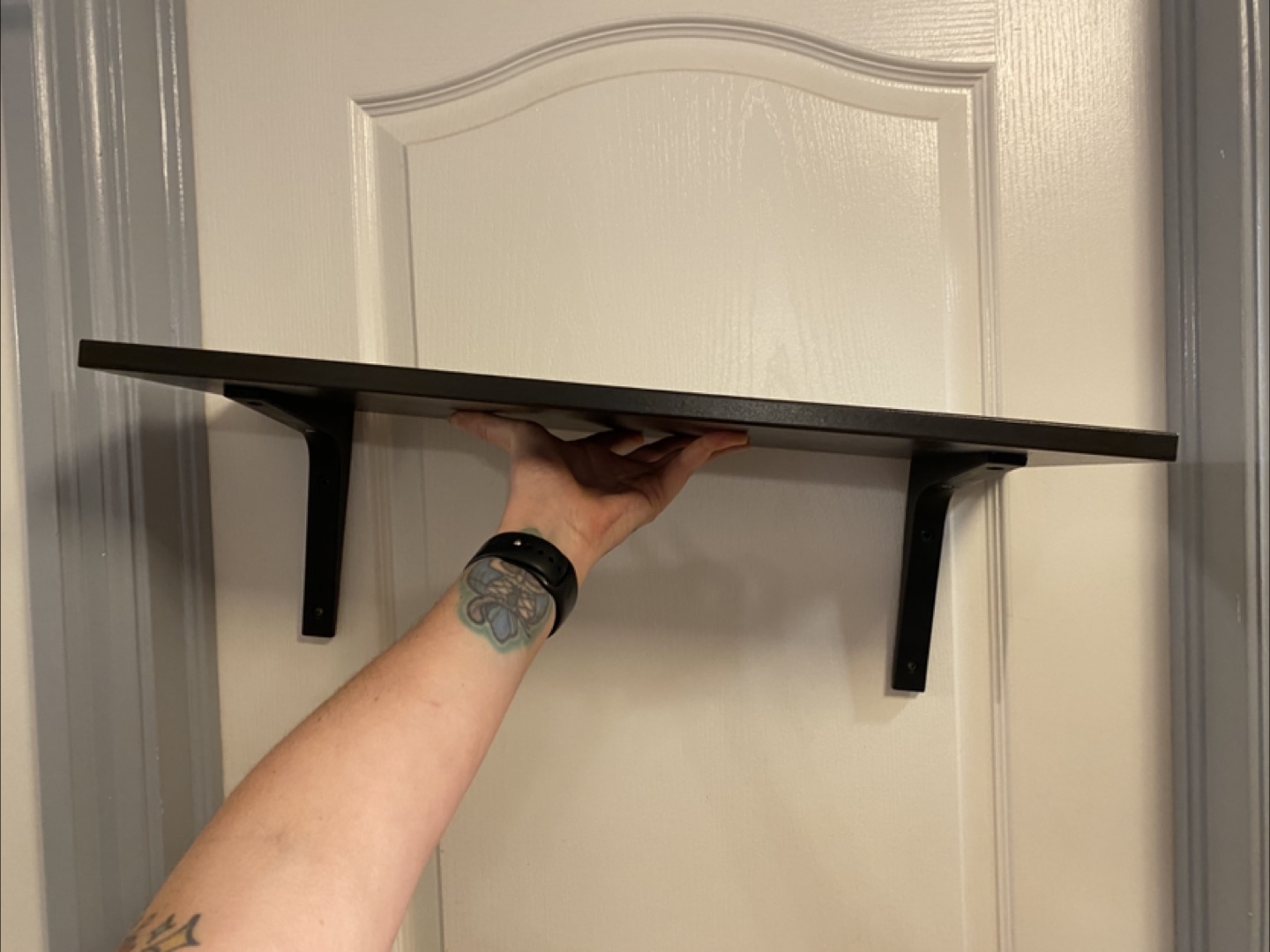 IKEA Wall Shelf - Black-Brown