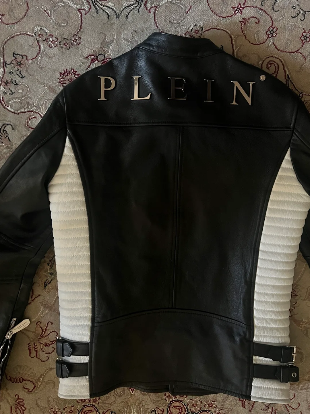 Philipp Plein Leather Jacket - Black and White image indicator(2)