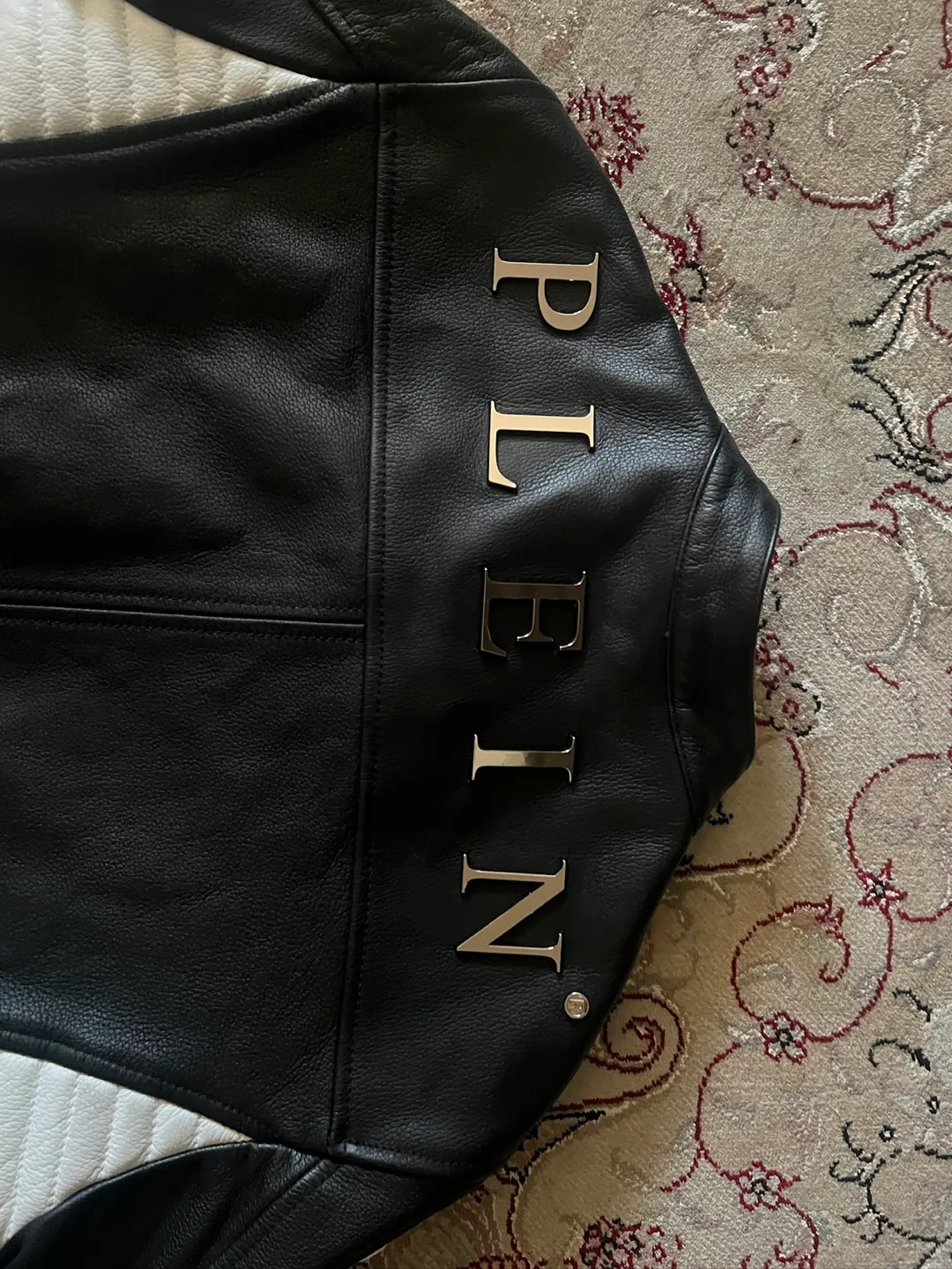 Philipp Plein Leather Jacket - Black and White image indicator(3)