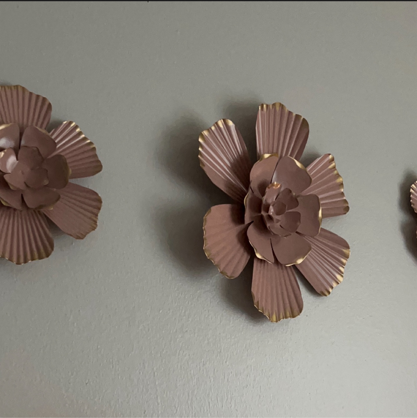 Set of 3 wall flowers #freecycle