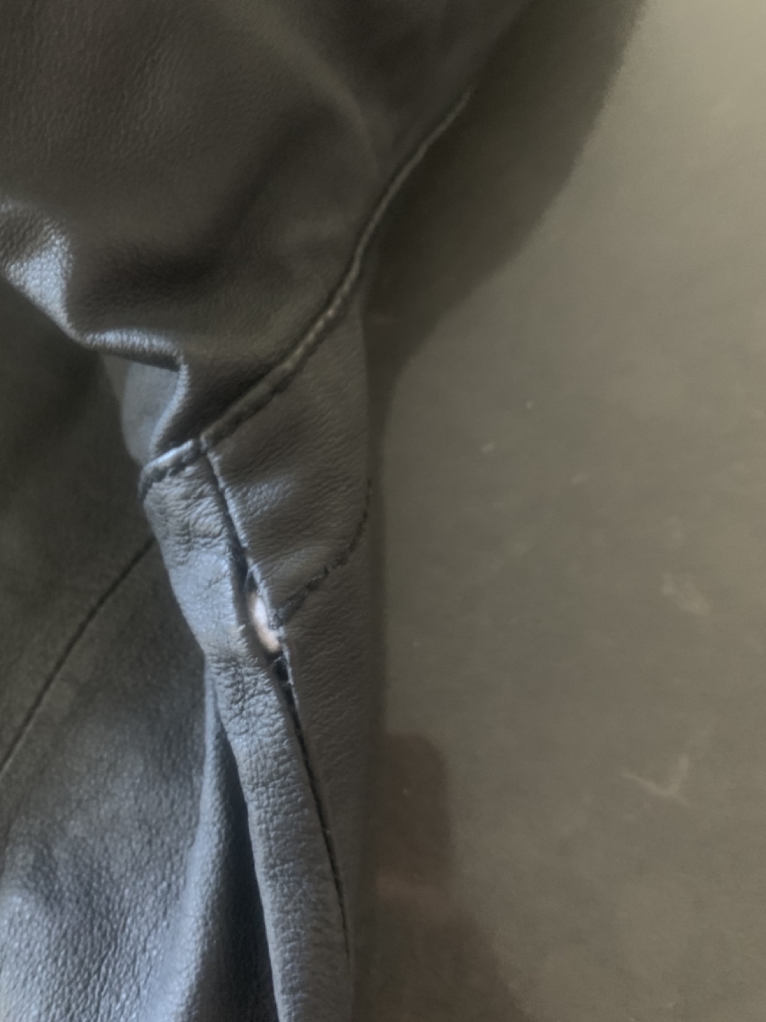 Men's Black Leather Jacket - photo 3