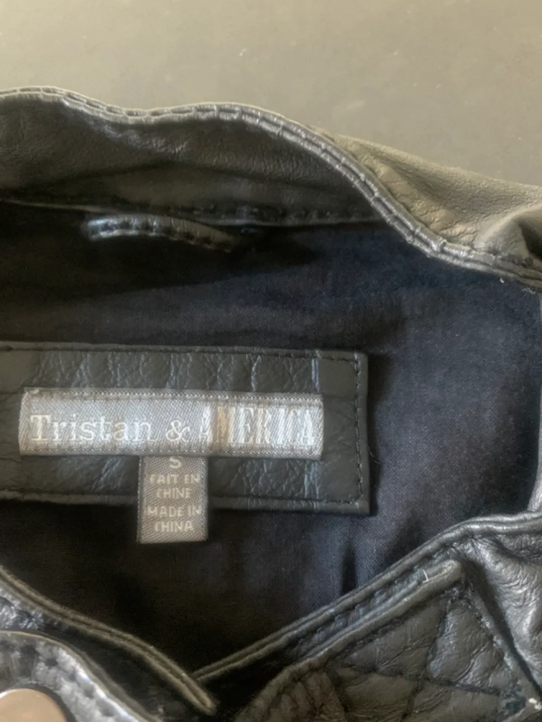 Men's Black Leather Jacket image indicator(2)