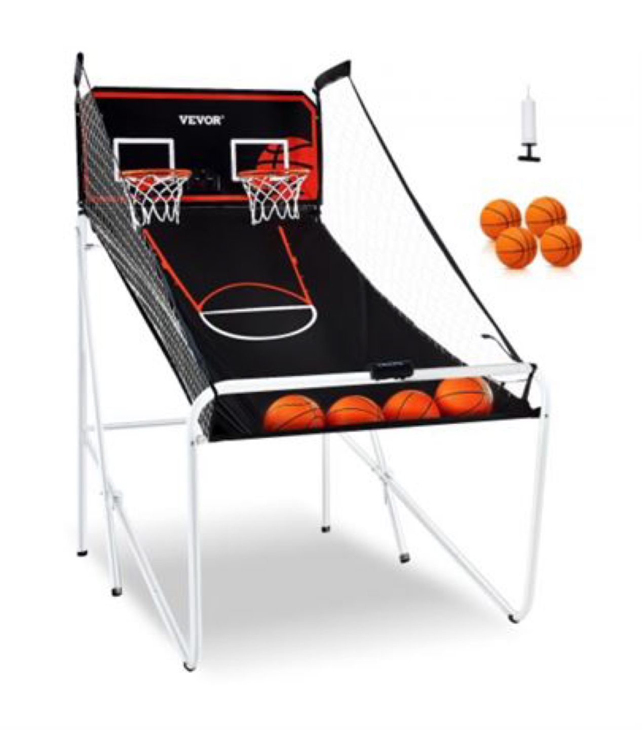 VEVOR Arcade Basketball Game Tabletop Foldable 8-in-1 Game Modes