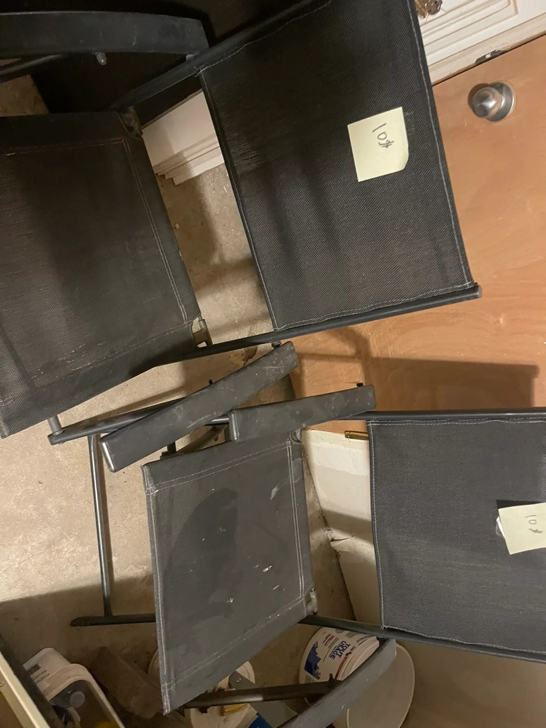 Pair of Black Folding Chairs image indicator(2)