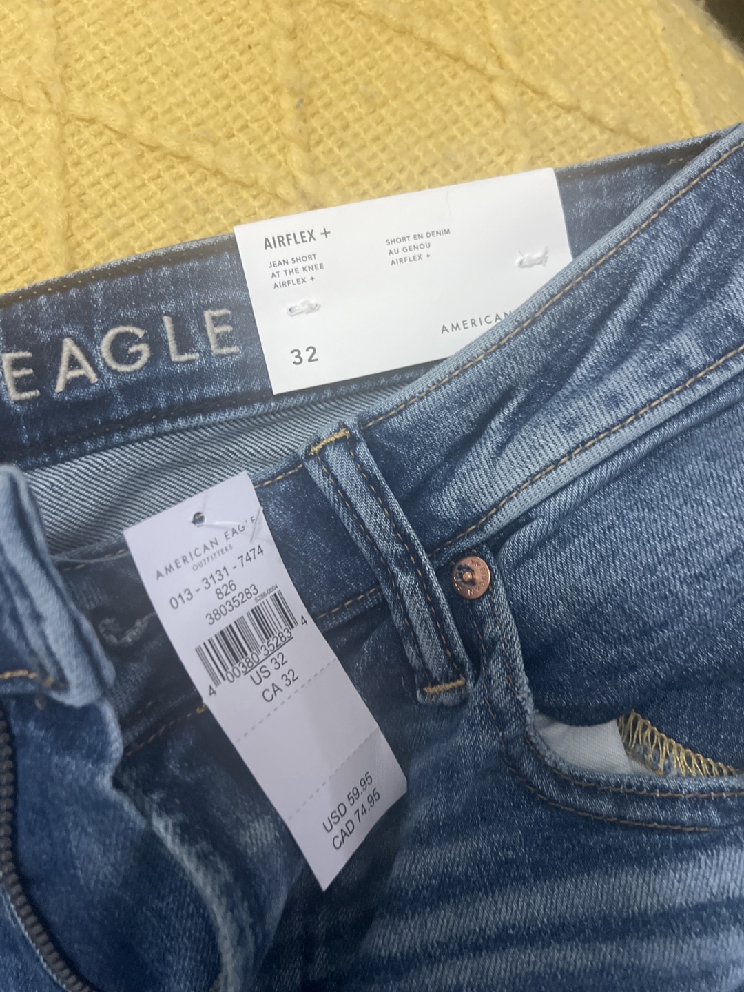 American Eagle Men's Airflex+ Jean Shorts, Size 32 - photo 5