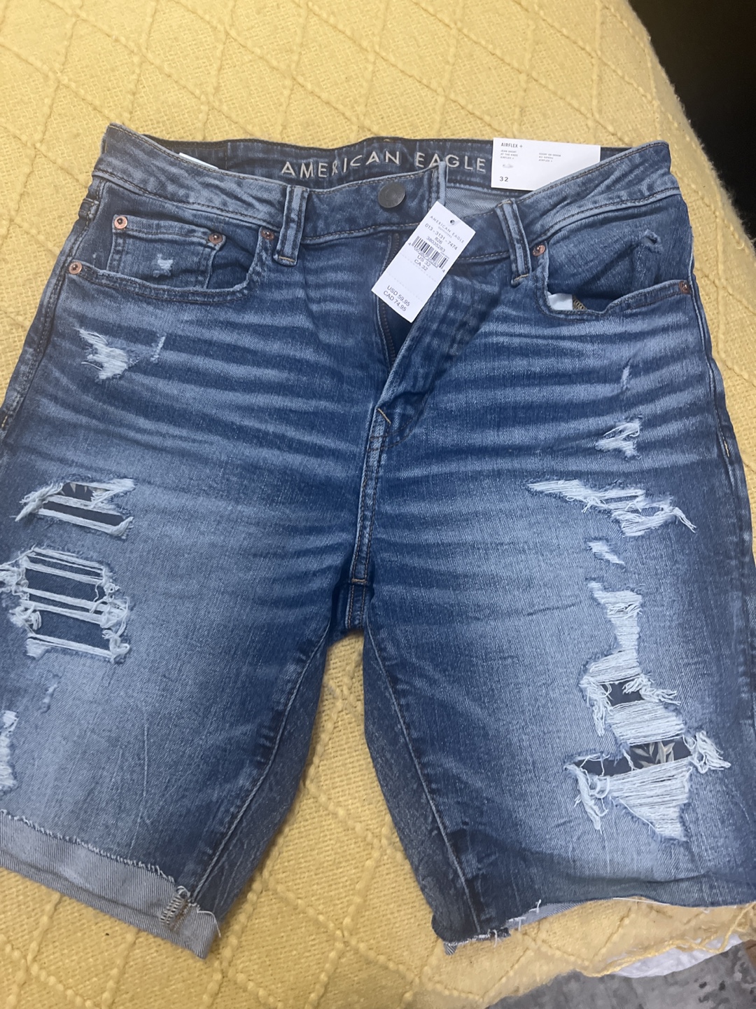 American Eagle Men's Airflex+ Jean Shorts, Size 32 - photo 4