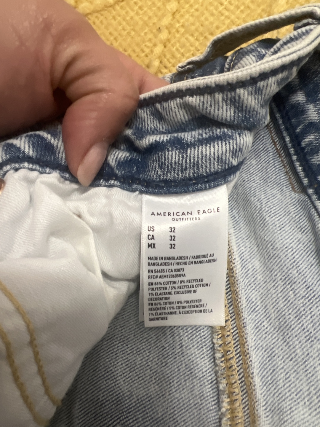 American Eagle Men's Airflex+ Jean Shorts, Size 32 - photo 2