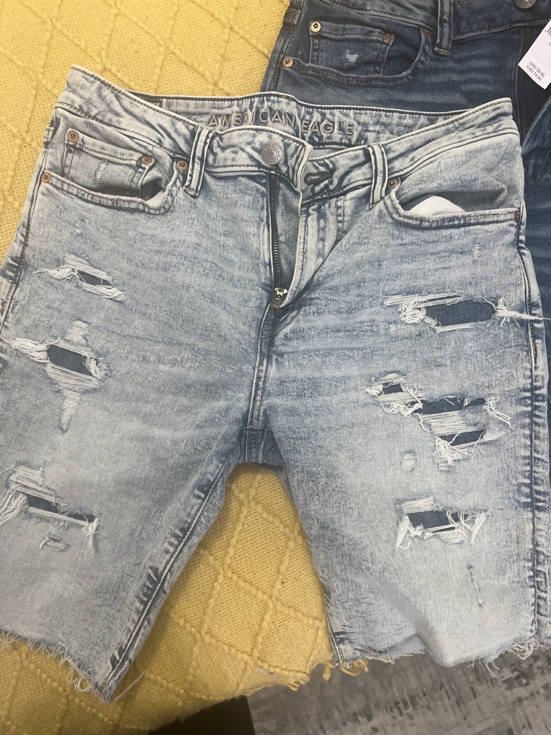 American Eagle Men's Airflex+ Jean Shorts, Size 32