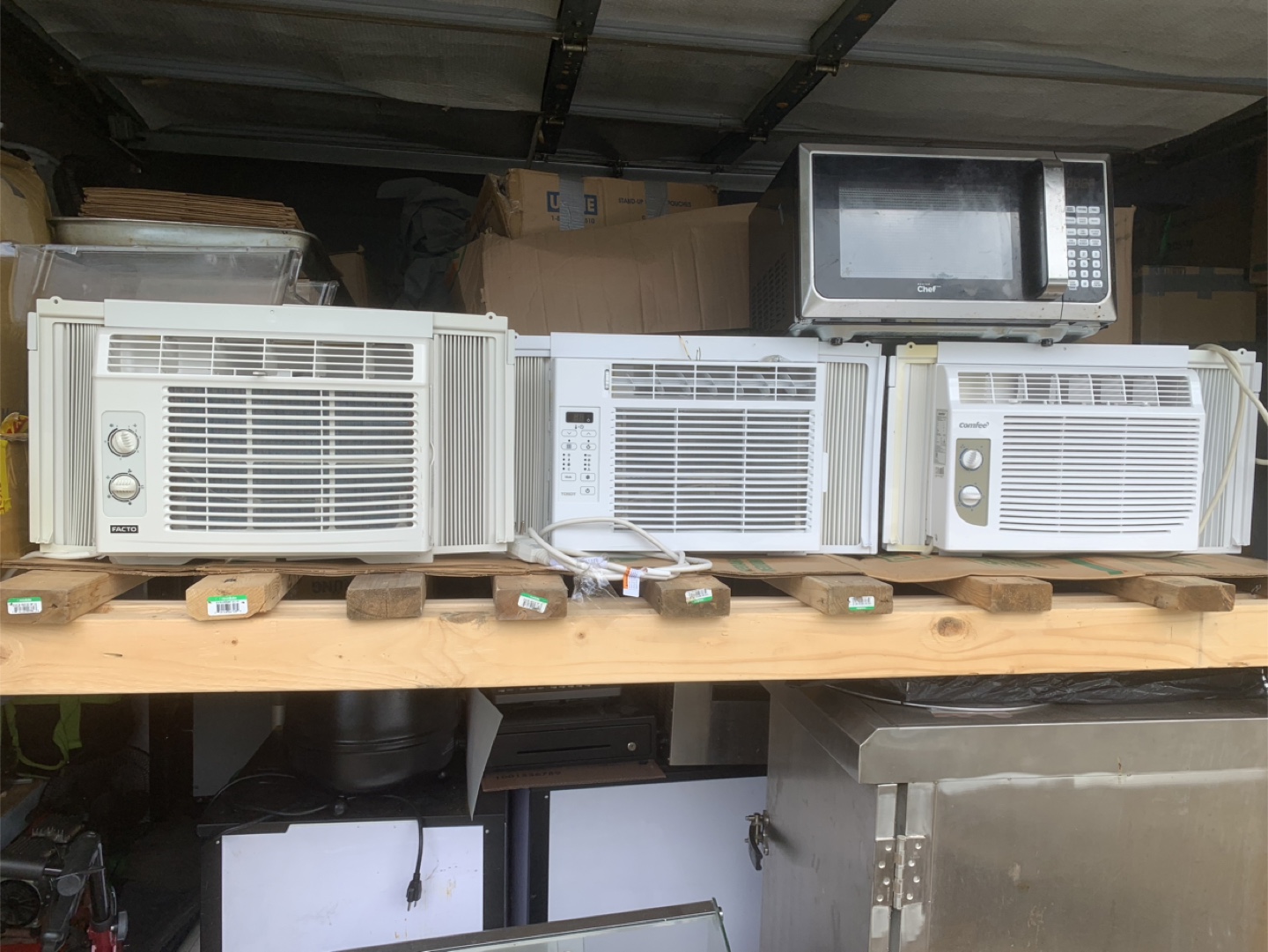 Three window AC units