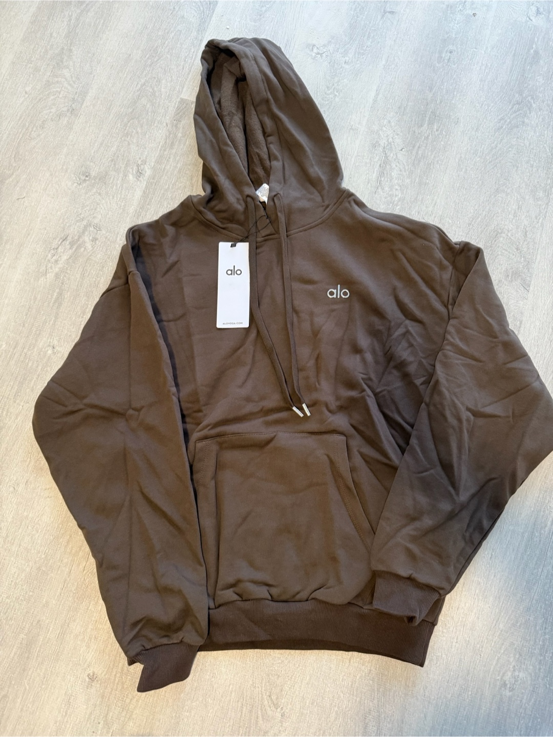 Alo Accolade Hoodie and Shorts Set - Brown - photo 2