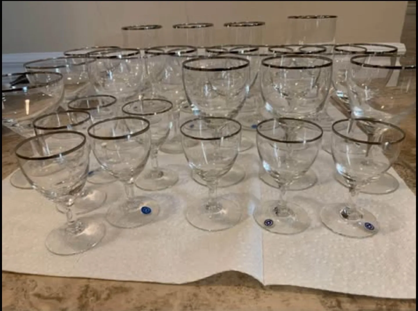 Vintage German Glassware Set - 27 Pieces thumbnail