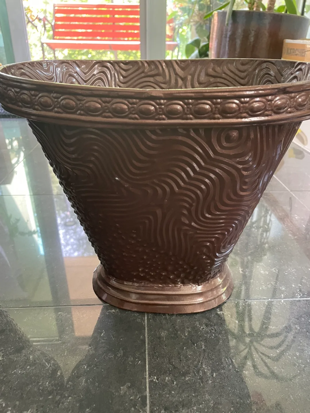 Pair of Decorative Brown Planters image indicator(2)