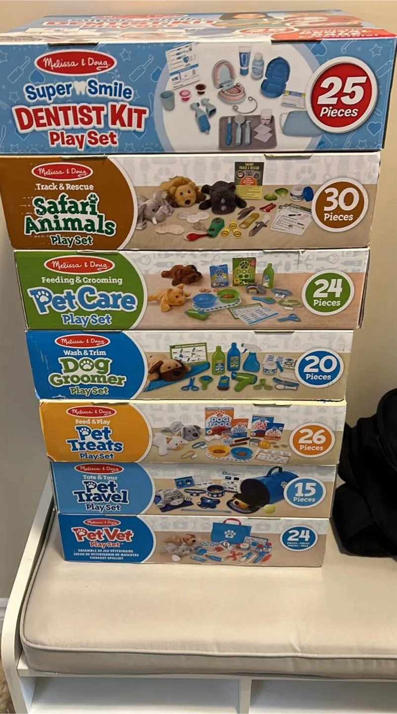 Melissa & Doug Playsets Bundle (7 sets) $25 each thumbnail