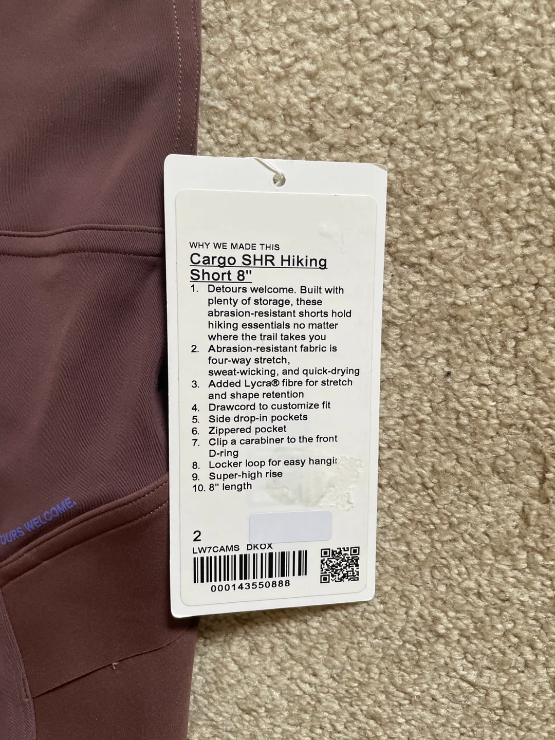 NEW Lululemon shorts - Size 2 image indicator(2)