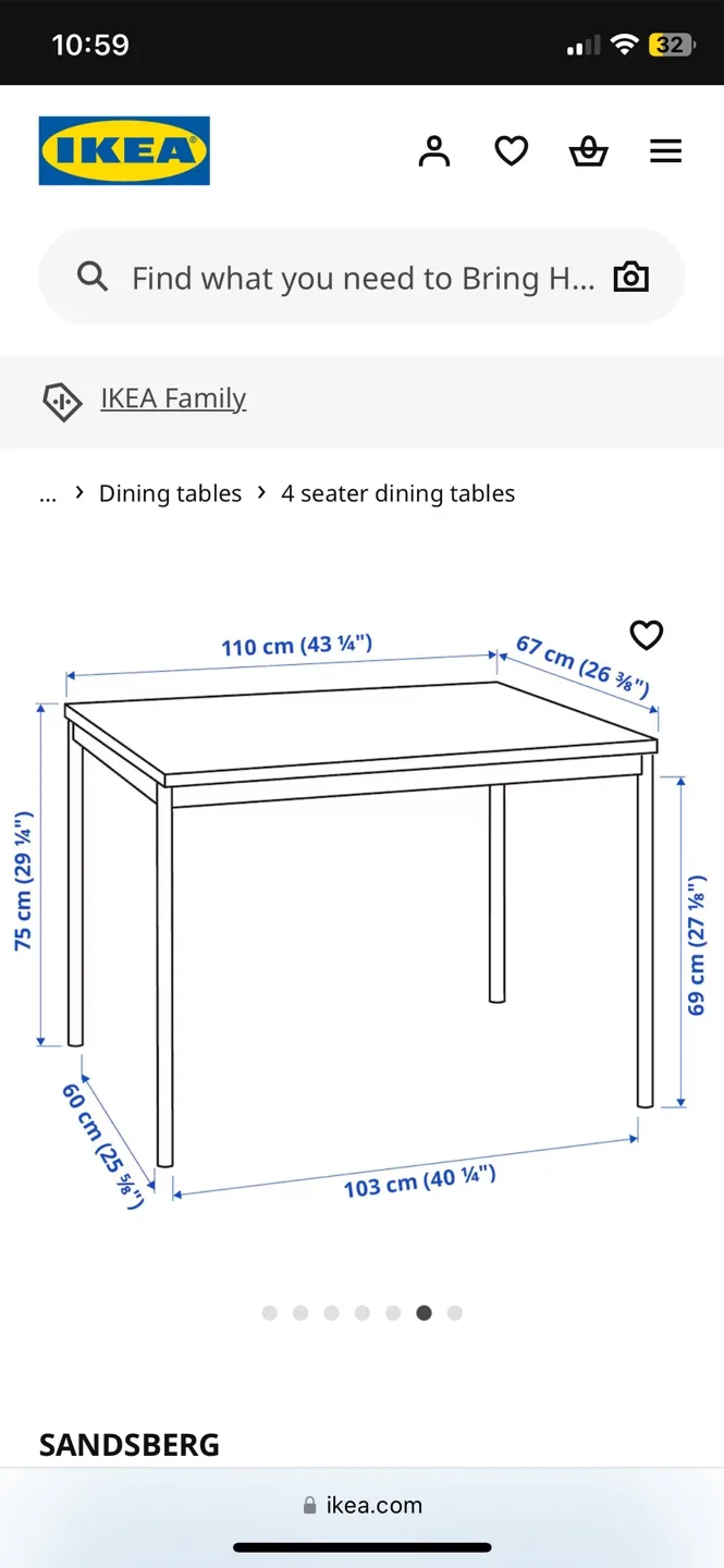 IKEA SANDSBERG Dining Table & 2 STEPHAN Chairs image indicator(4)