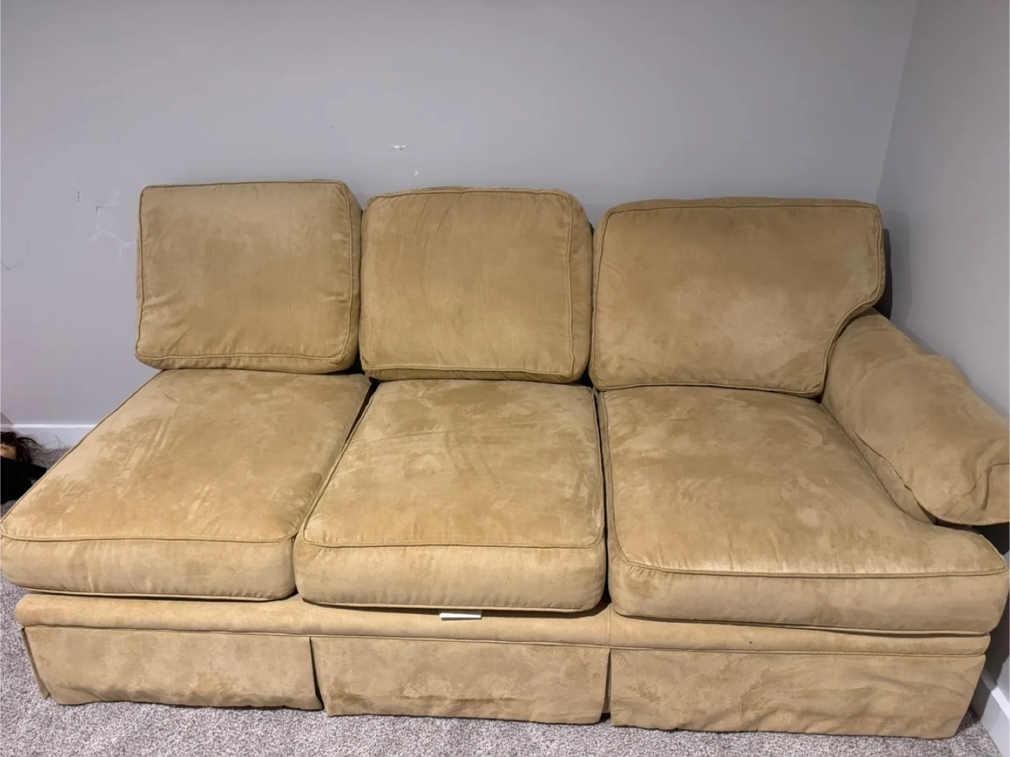 Beige Sectional Sofa with Storage thumbnail