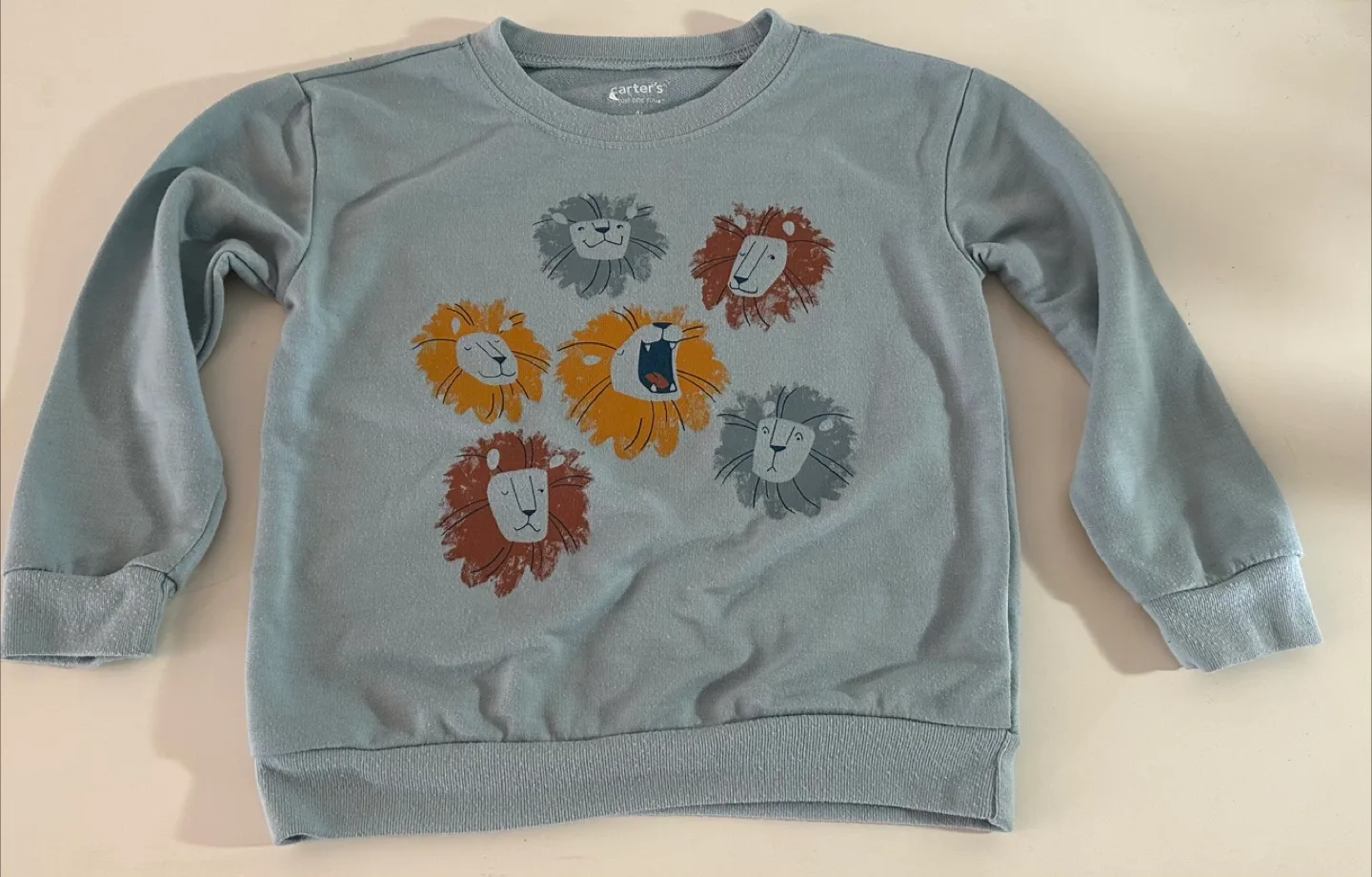 Adorable Carter's Boys' Size 4T Lion Sweatshirt thumbnail