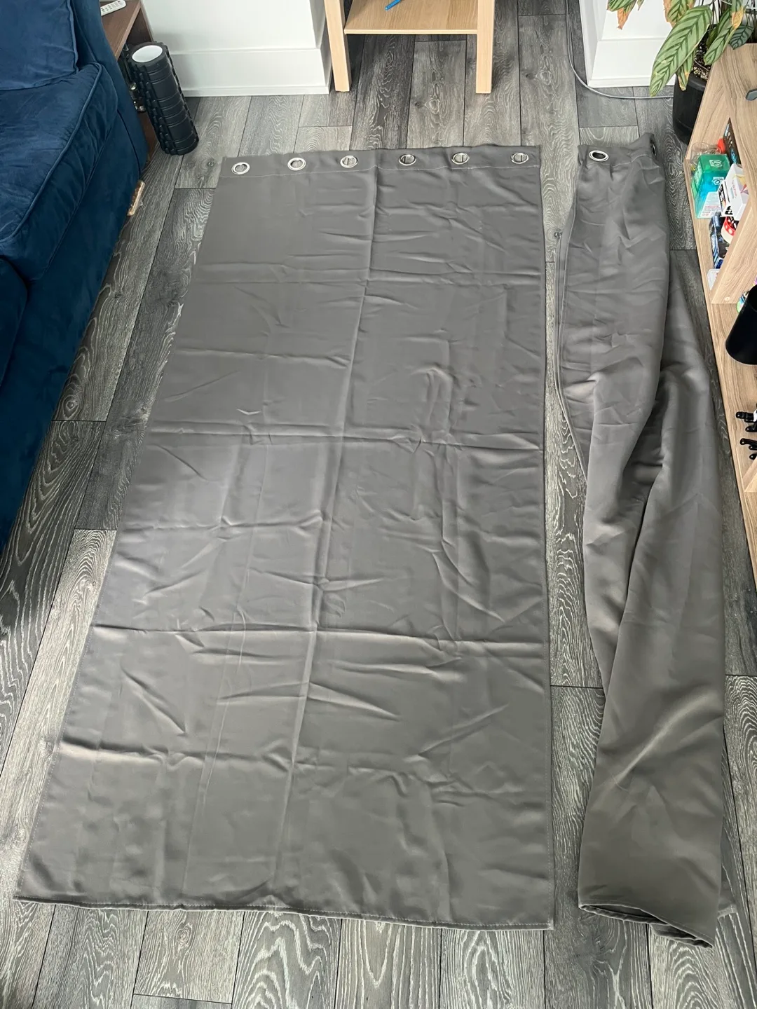Grey Blackout Curtains - Pair thumbnail