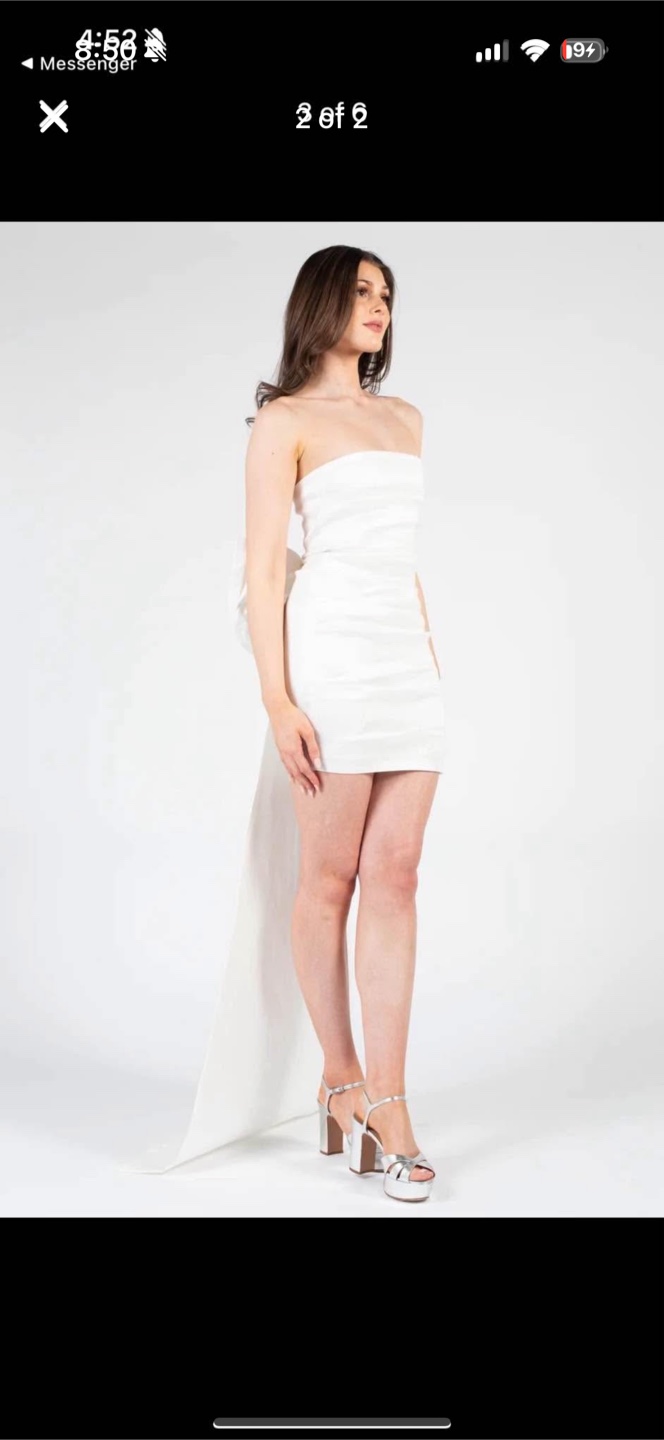 Honey Caitlin Bow Back Mini Dress Size S - photo 2