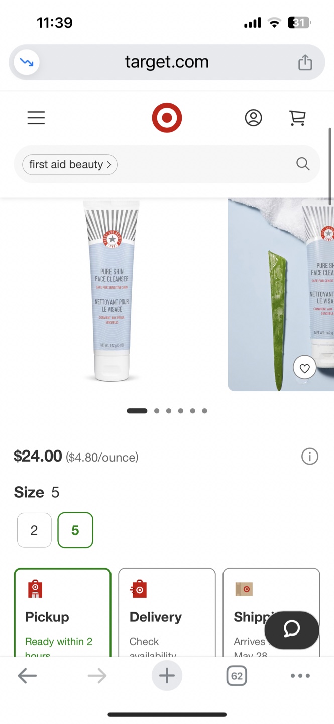 First Aid Beauty Pure Skin Face Cleanser