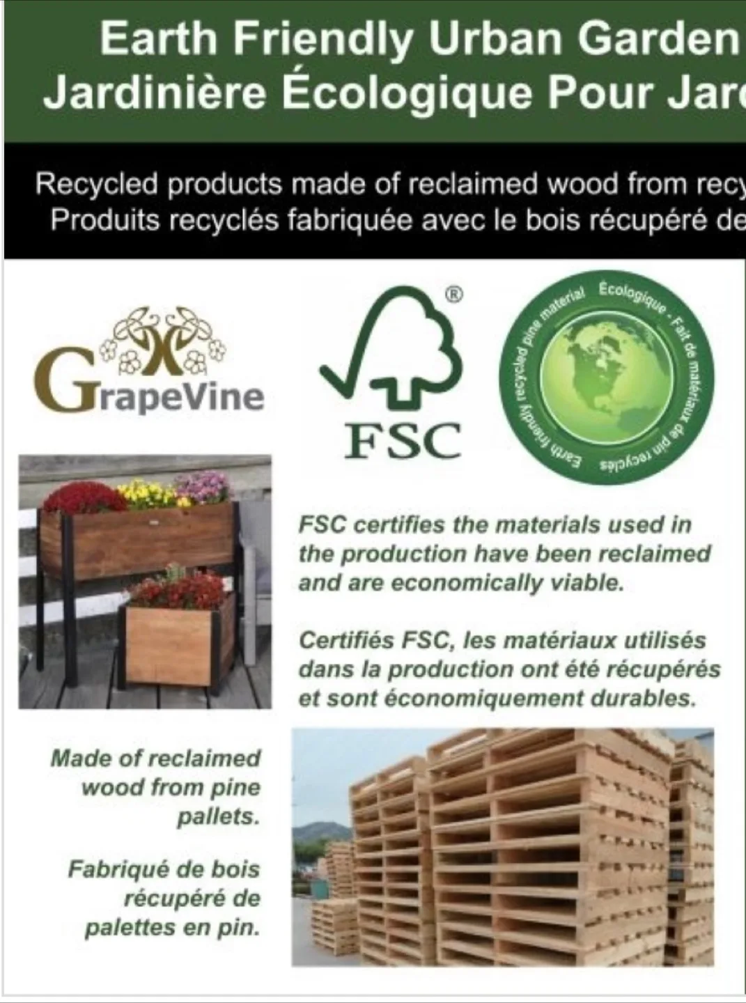 2 AllSeason GRAPEVINE Raised Planters🎄 Can Deliver 🚚 image indicator(10)