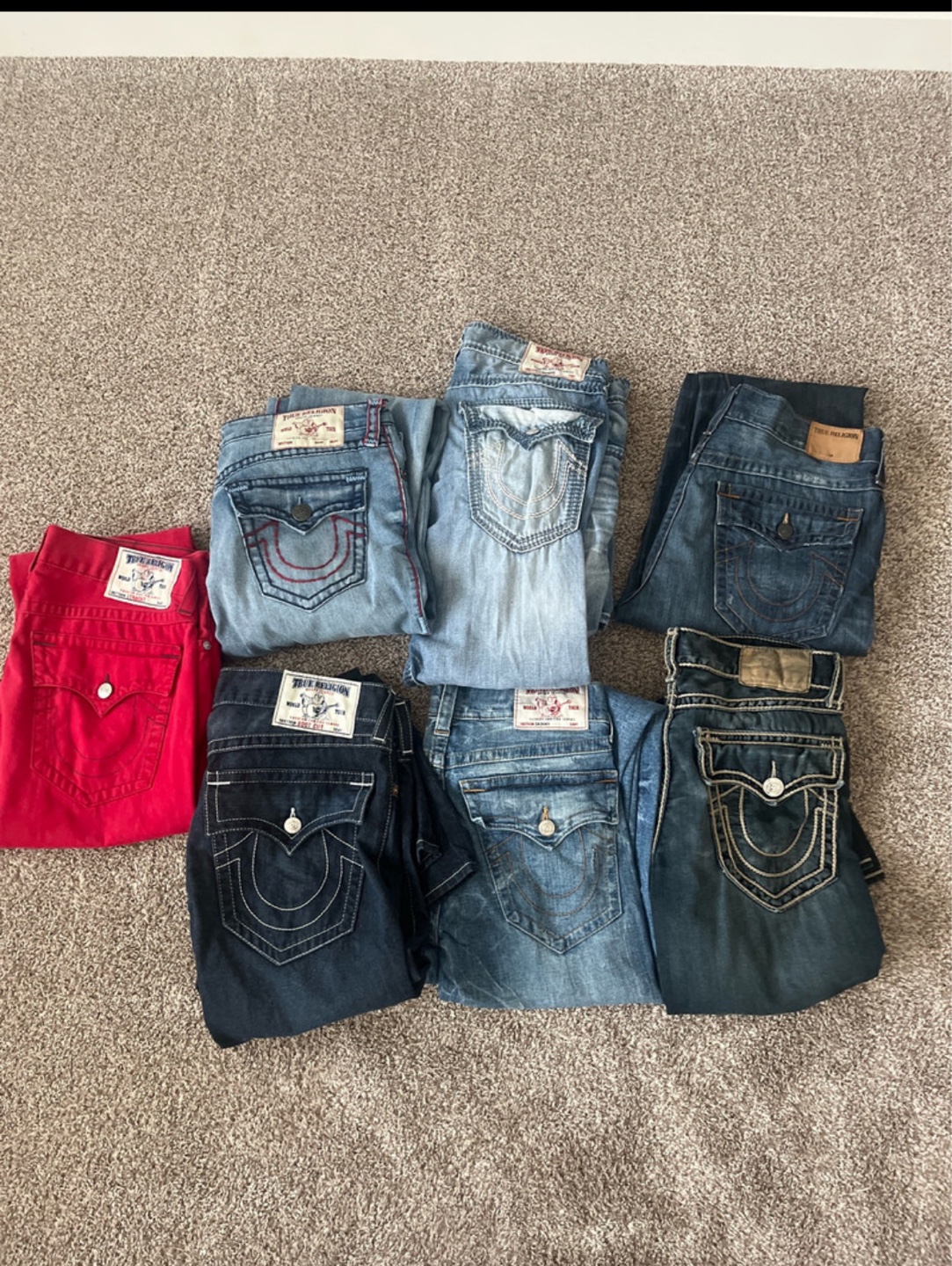 Bundle of vintage and new True Religion Jeans